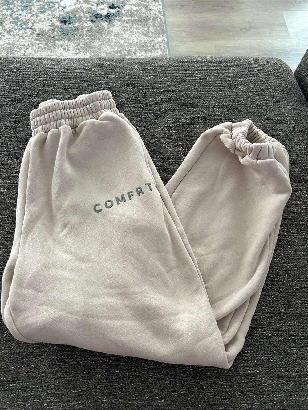 Women's Cozy Fleece Joggers in Bone